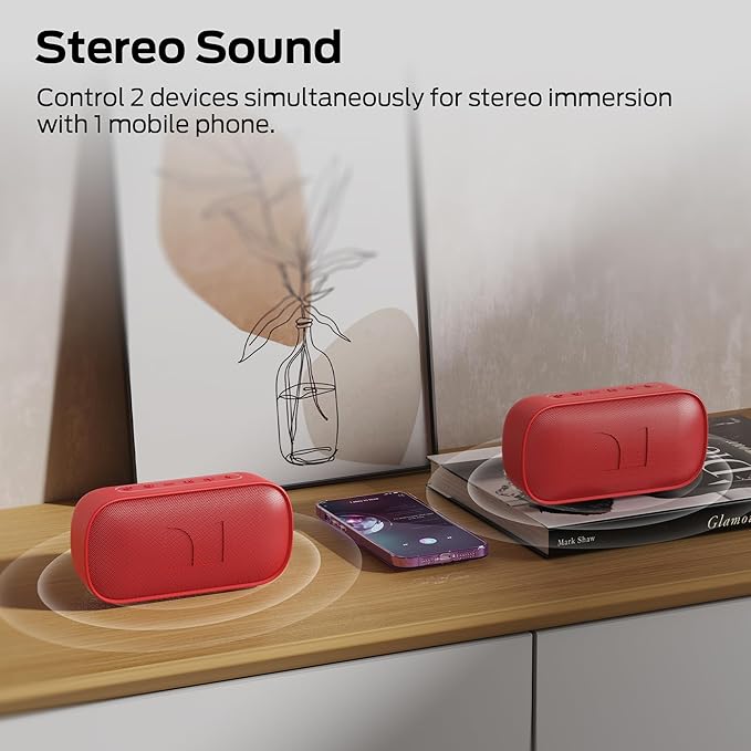 Monster S150 Speaker Strong Bluetooth 5.4 IPX7 Waterproof Wireless Speaker Support Sulti-Channel Connection HD Hands-Free Calling Compact Design Bluetooth Speakers