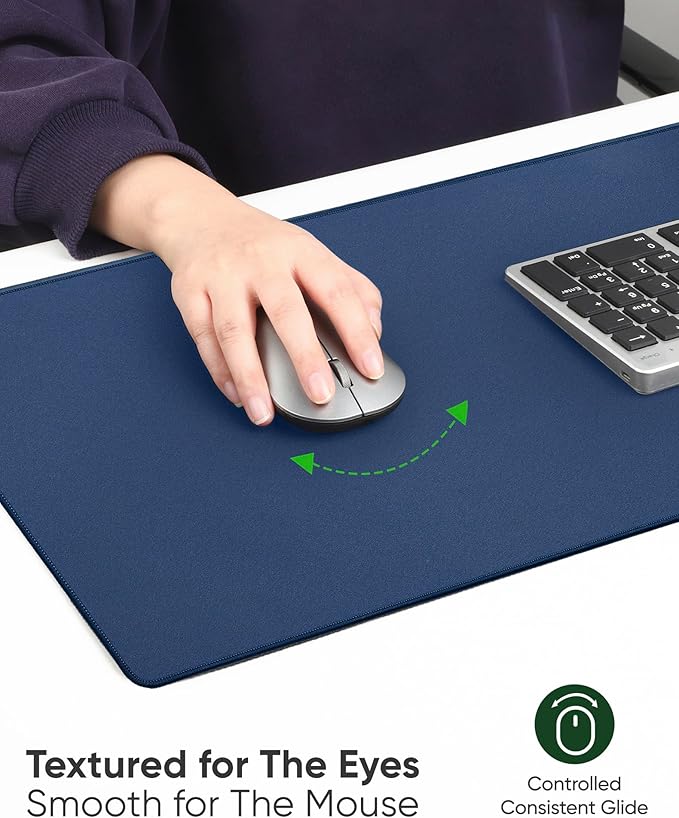 ALOANES Dark Blue Waterproof Mouse Pad 3XL 15.74x35.43x0.12