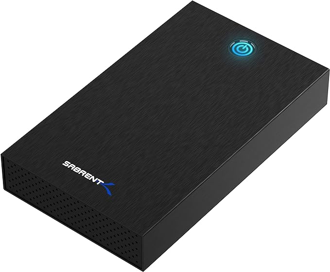 SABRENT USB 3.0 Enclosure for 2.5” &amp 3.5” SATA HDD/SSD – Tool-Free UASP LED Indicator Plug &amp Play Power Adapter &amp Cable Included – External Hard Drive Case for Windows/macOS/Linux (EC-