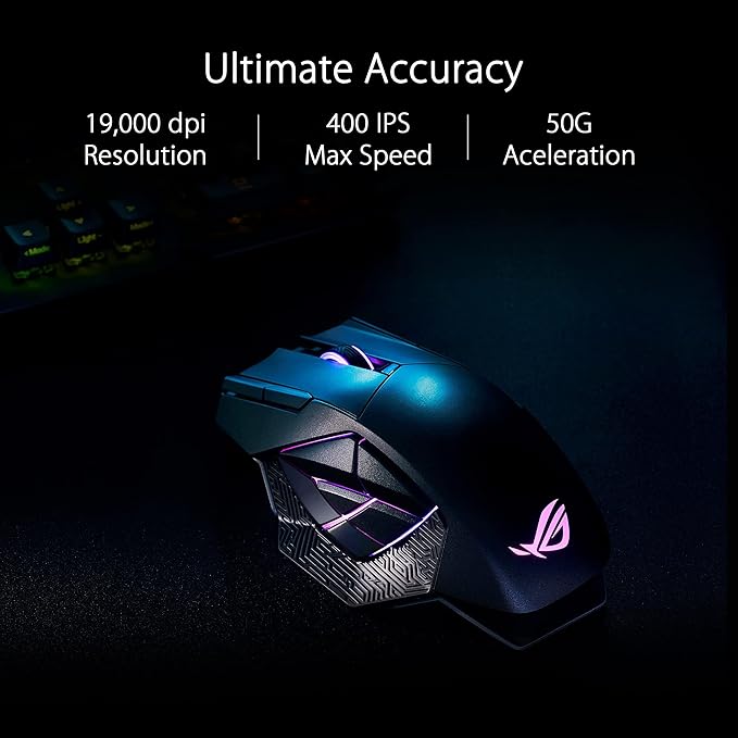 ASUS ROG Strix Scope II 96 Wireless Gaming Keyboard &amp ROG Spatha X Wireless Gaming Mouse &amp ROG Sheath Extended Gaming Mouse Pad
