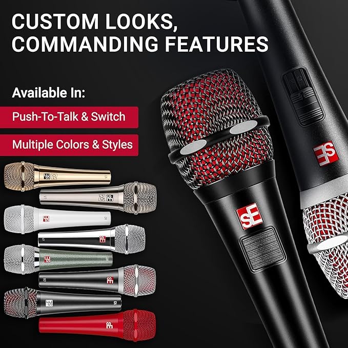 SE ELECTRONICS V7 Nickel Dynamic Supercardioid Handheld Microphone Nickel