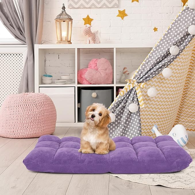 ARLIME Adjustable Floor Chair 14-Position Lazy Sofa Chair with Back Support &amp Thick Padding Portable Foldable Floor Couch for Adults Kids Use in Bedroom Living Room Home Theater (Purple)