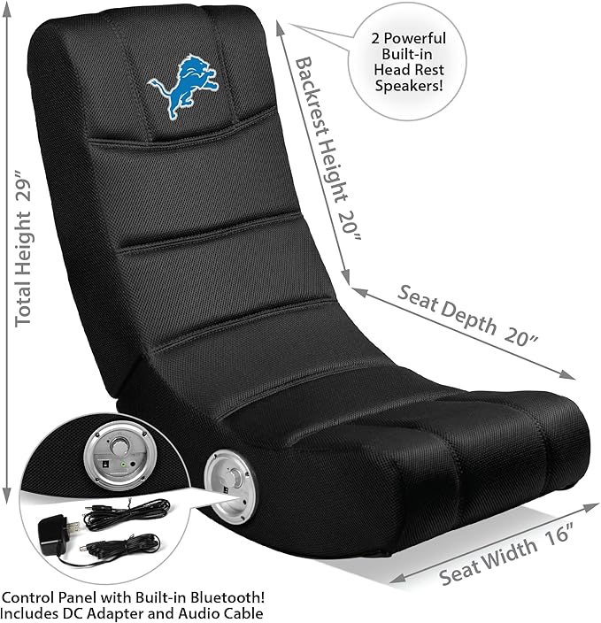 Imperial Detroit Lions Bluetooth Video Game Chair