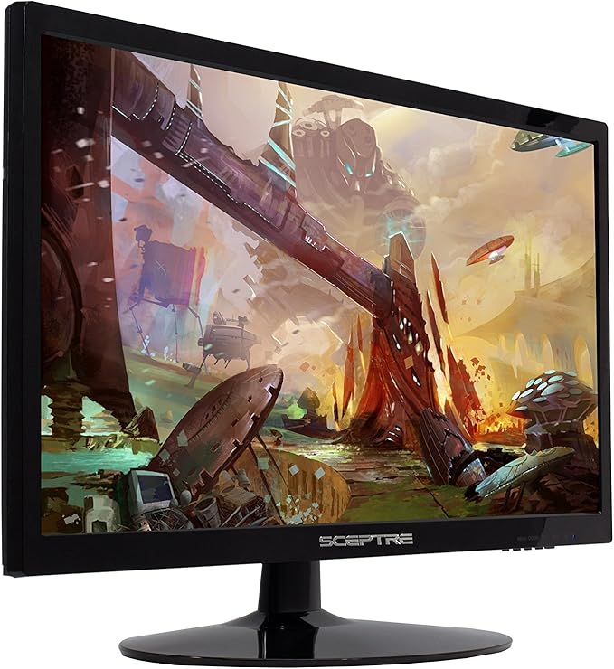 Sceptre 22 Inch LED Monitor 1080p 75Hz 99% sRGB Build-in Speakers HDMI x2 VGA Machine Black