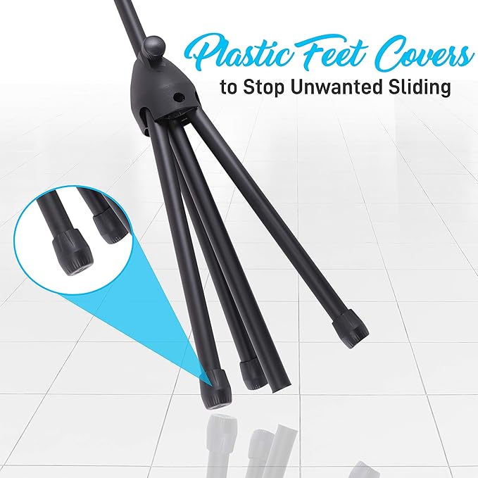 Professional Handheld Dynamic Microphone Kit - Unidirectional Vocal Wired Microphone w/Carry Bag Metal Mic Stand Holder/Clip &amp 16.4ft XLR Audio Cable to 1/4'' Audio Connection - Pyle PDMIC88ST