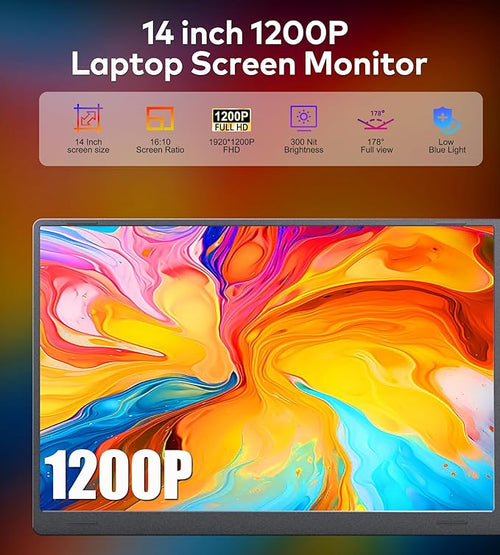 14 Laptop Screen Extender Quad Monitor