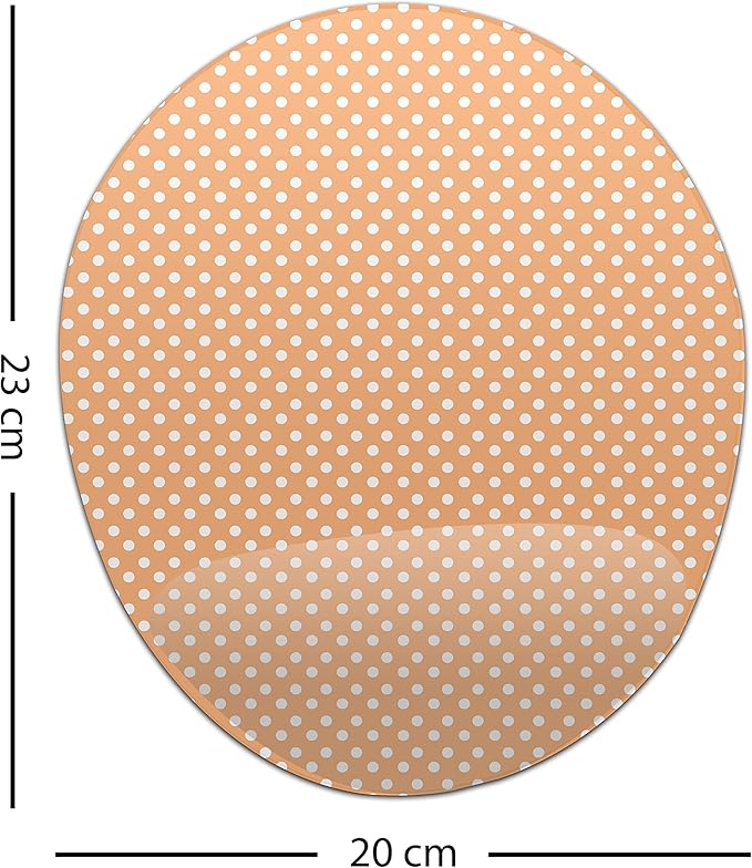 Ergonomic Mouse Pad with Wrist Rest Digital Printed Mouse Mat for Tendon Sheath Problems Non-Slip Base for Office and Home Size: 20 x 23 cm