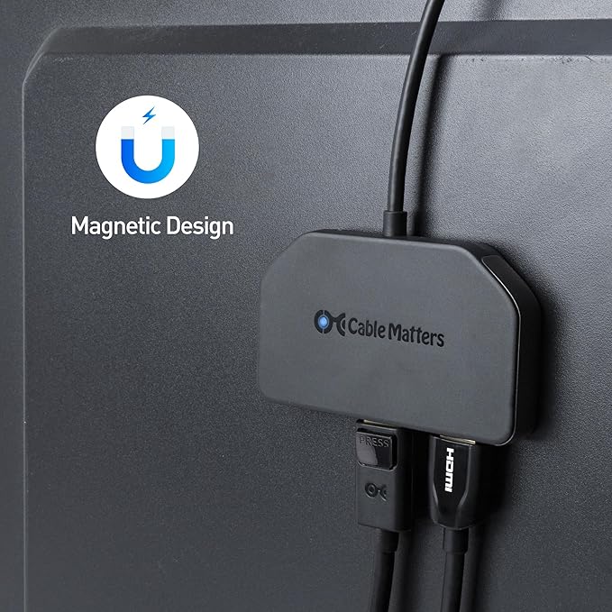 Cable Matters DisplayPort 1.4 MST Hub (1 HDMI 2.0 + 2 DP 1.4) DP Splitter Hub with 2X DisplayPort and 1x HDMI for Windows NOT Compatible with macOS