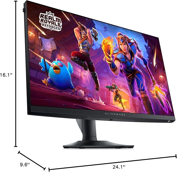 Alienware AW2724HF Gaming Monitor 27-in FHD 1920x1080 0.5Ms 360Hz Dislpay AMD Free-Sync Premium Technology HDMI/DisplayPort/USB 3.2 Connectivity Height/Pivot/Swivel/Tilt Adjustability Black (Renewed)