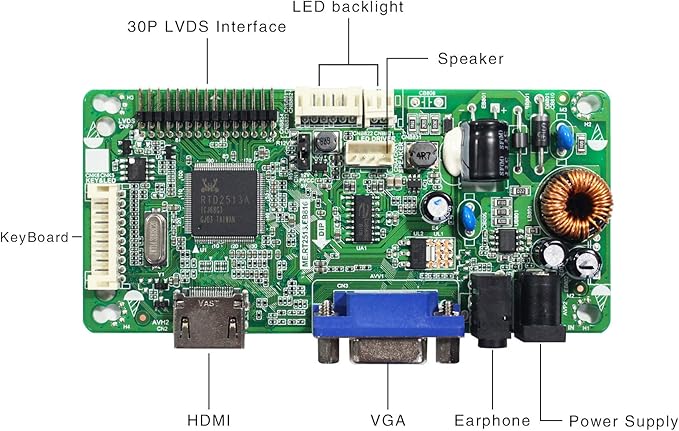 VSDISPLAY 19 inch G190ETN01.0 19 1280X1024 LCD Screen Display Work with VGA LCD Controller Board VS-W58CDT9-AV7