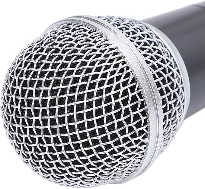 SUNGOOYUE Dynamic Microphone Set for Active Speakers Mixers Amplifiers Handheld Microphone with Cardioid Pattern and Improved Sound Quality for Live Performancesconferences (Black)