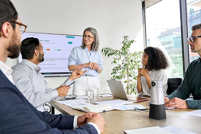 Philips SmartMeeting HD Audio and 4K Video Conferencing Solution PSE0550 with Sembly AI Meeting Assistant Trial