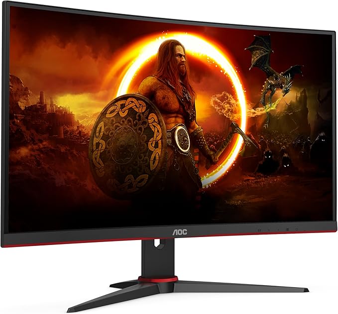 AOC - Monitors 23.6 VA 1920X1080 165HZ 1MS C24G2AE 250CDM2 2HDMI 2DP VGA MM