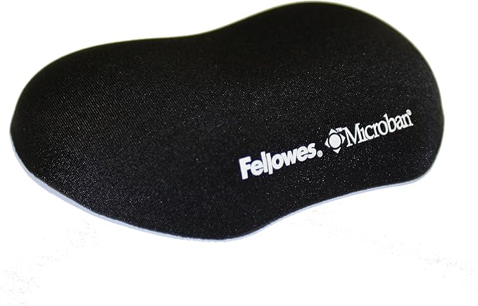 Fellowes Plush Touch Utility Wrist Rest with Foam Fusion Technology Black 9355801