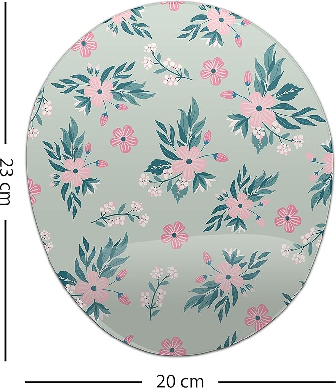 Ergonomic Mouse Pad with Wrist Rest Digital Printed Mouse Pad Anti-Tendon Sheath Problems Non-Slip Base for Office and Home Size:20x23cm