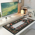 Keyboard Mouse Pad Set Floral Desk Wrist Pad Comfortable Keyboard Wrist Rest and Coaster Non-Slip Table Decor Desk Accessories for Women
