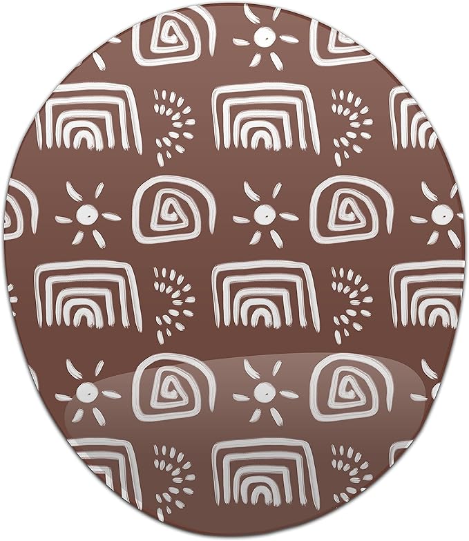 Ergonomic Mouse Pad with Wrist Rest Digital Printed Mouse Mat for Tendon Sheath Problems Non-Slip Base for Office and Home Size: 20 x 23 cm
