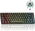 x XVX HE68 Pro Rapid Trigger Keyboard 60% PercentHall Effect Keyboard with Gateron Magnetic Jade Pro SwitchCNC Aluminum Frame Topographic Custom Mechanical Key Board for PC/Laptop/Xbox/PS4/PS5Black