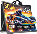 UPERFECT 24.5''Portable Gaming Monitor 500Hz 0.1ms Ultra-Fast IPS Monitor FreeSync HDR 600Nits Built-in Stand Speaker and VESA Mountable DP1.4 USB C HDMI Second Screen for Laptop Game Console