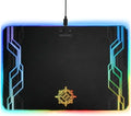 ENHANCE LED Gaming Mouse Pad RGB - Hard Mouse Pad with 7 Light Up Modes and Brightness Controls - Large Surface (13.75 x 9.8 in) with Glowing Lights and Rubber Non-Slip Grip for Desktop Gamers