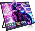 16 Portable Monitor 165Hz (Support 144Hz)100% sRGB 16:10 1200P FHD IPS HDR Gaming Monitor Ultra-Slim Travel Monitor with Speakers External Second Screen for Laptop PSMac XboxSwitch
