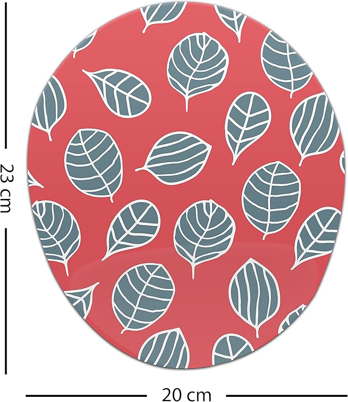 Ergonomic Mouse Pad with Wrist Rest Digital Printed Mouse Mat for Tendon Sheath Problems Non-Slip Base for Office and Home Size: 20 x 23 cm