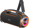 Upgrade Portable Bluetooth Speakers Wireless 200W MAX Loud Powerful Speaker w/Deep Bass IP65 Waterproof/ BT5.4 for Outdoor Party Camping Tailgating Beach Large Workshop Garage 24H Playtime