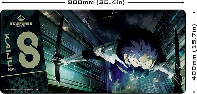Hyakkei 003 - Kaiju No. 8 Gaming Desk Mat – Large Extended Mouse &amp Keyboard Pad