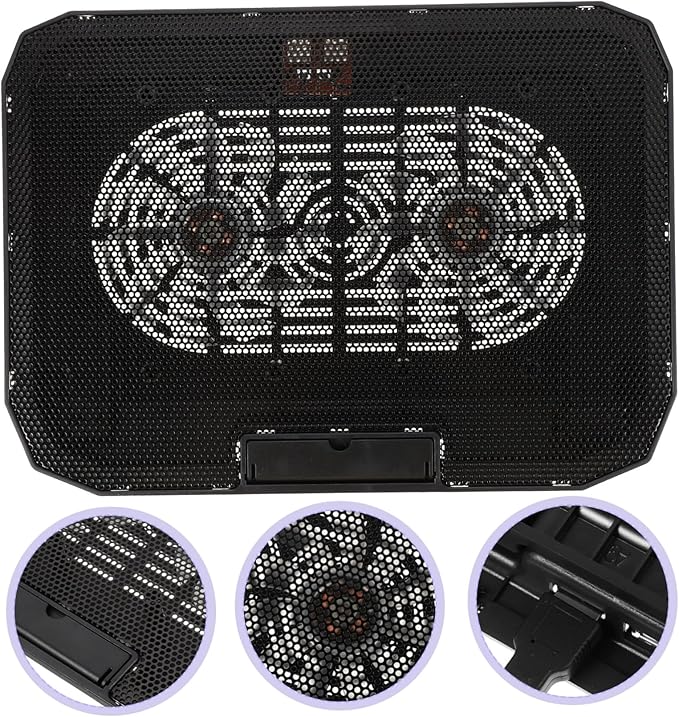 HOMSFOU 1pc Portable Laptop Cooling Stand Height and Multi-Speed Fan for Gaming and Video Streaming Compatible Laptops Standard Version