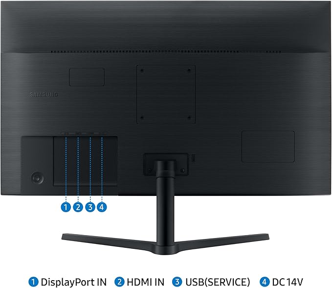 Samsung 32-Inch Flat Computer Monitor 75Hz Borderless Display AMD FreeSync Game Mode Advanced Eye Care HDMI and DisplayPort LS32B304NWNXGO 2024