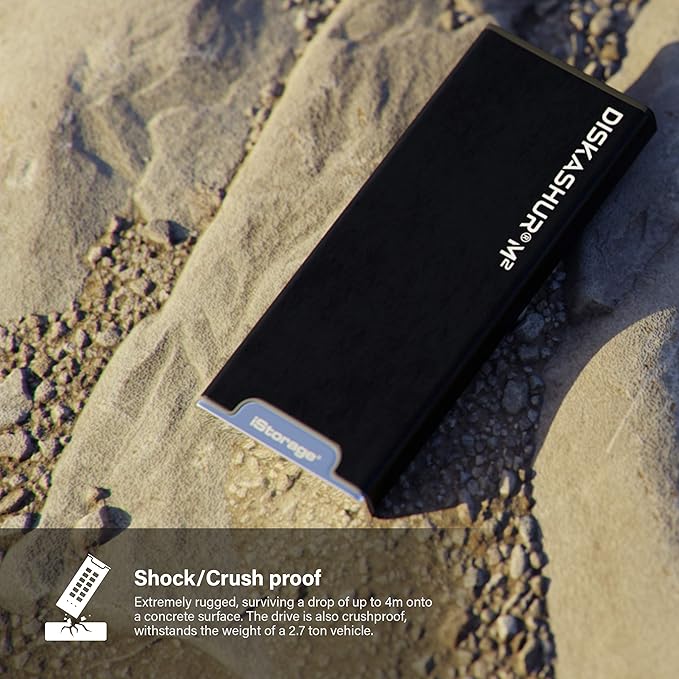 iStorage diskAshur M2 240GB | PIN authenticated Hardware encrypted USB 3.2 Portable SSD | Ultra-Fast | FIPS Compliant | Rugged &amp Portable