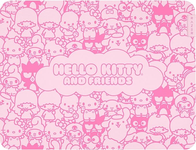 Razer Gigantus V2 Cloth Gaming Mouse Pad (Medium): Textured MicroWeave Cloth Surface - Thick High-Density Rubber Foam - Non Slip Base - Hello Kitty &amp Friends Edition