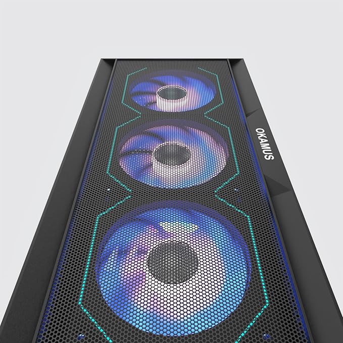 Gaming PC i7 CPU GTX 1660 Super 6GB Graphics 512 GB M.2 16 GB RAM Pre-Built Computer RGB Fans x 4 Win 11 HomeWiFi 6 + BT 5.3 550W PSU (GTX 1660S+512GB+16GB)
