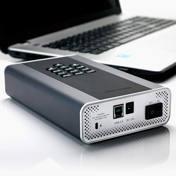 iStorage diskAshur DT2 256-bit 3TB | FIPS Level 3 Certified | Secure encrypted Desktop Hard Drive | Password Protected