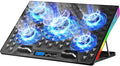 AICHESON Gaming Laptop Cooling Pad RGB Lights Computer Cooler Stand 5 Quiet Fans for 15.6-18 Inch Laptops PC Notebook Heat Dissipation AA2