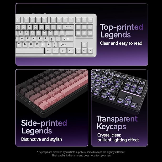 ATK A87 Pro Wireless Mechanical Keyboard 87-Key TKL Gasket Mount Hot-Swap Tri-Mode RGB (Starry Night)