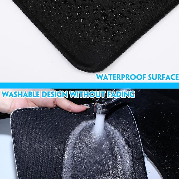Kanayu 12 Pcs Mouse Pad Bulk 10.2 x 8.3 x 0.12 Inch with Non Slip Rubber Base Stitched Waterproof Mouse Pad Washable and Dirt Resistant Square Multicolored