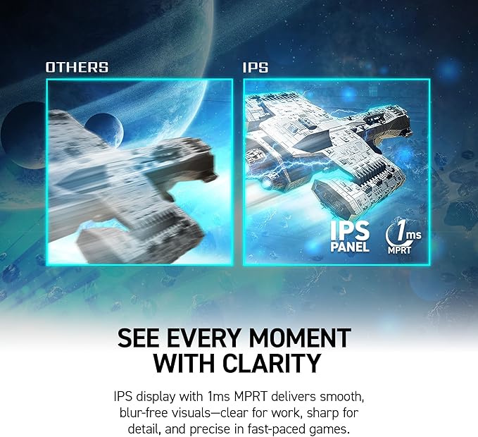 msi PRO MP273 E14A 27-inch IPS 1920 x 1080 (FHD) Gaming Office Monitor 144Hz Free-Sync HDMI DisplayPort VGA Port VESA Mountable Tilt Speaker 4-Side Slim Bezel 1ms Black