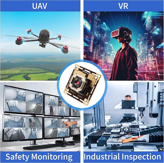 5MP Autofocus USB Camera Module 1944P 15fps Webcam with 60 Degree Lens Lightburn Camera for Raspberry PI Laptop Jetson Nano Compact Webcam for Monitoring Industrial Inspection VR