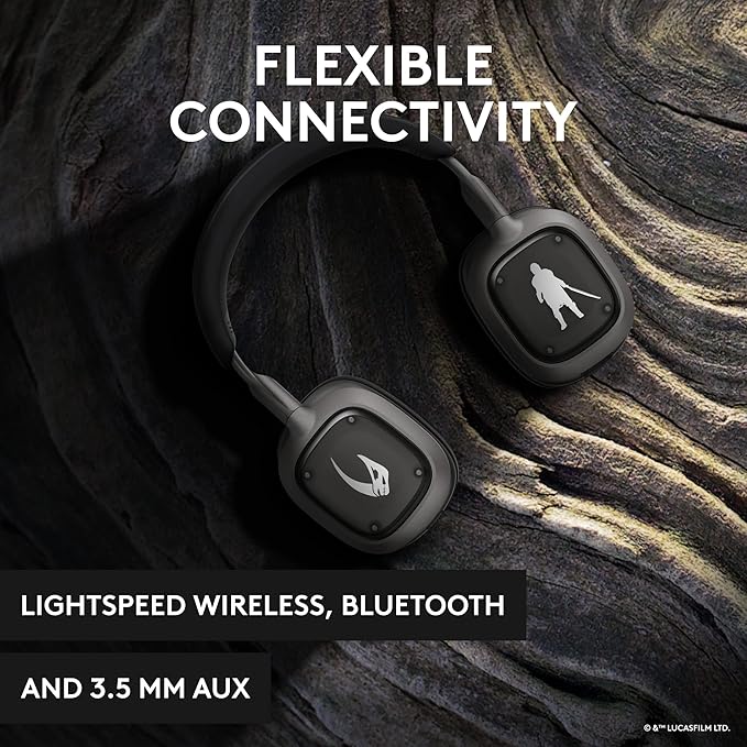 Logitech Astro A30 Lightspeed Wireless Gaming Headset for PS5 - Bluetooth 2.4Ghz Built-In &amp Detachable Mic USB-C 3.5mm for Playstation Nintendo Switch PC - The Mandalorian Edition