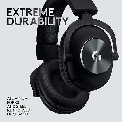 Logitech G PRO Gaming Headset for Oculus Quest 2 - Oculus Ready - Custom-Length Cable - PRO-G Precision Gaming Audio Driver - Steel and Aluminum Build - Low-Latency 3.5 mm Aux Connection
