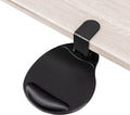 EHO Clamp-On Mouse Platform with Gel Wrist Rest 360° Rotating Under Desk Mouse Tray with Slide-in Storage Ergonomic Space-Saving Armrest for Left or Right-Hand Use TAA-Compliant