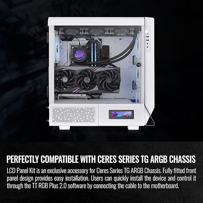 Thermaltake Ceres Series Snow LCD Panel Kit 3.9 LCD Display Supported by TT RGB Plus 2.0 Software Presents Real time Information Easy customization AC-064-OO6NAN-A1