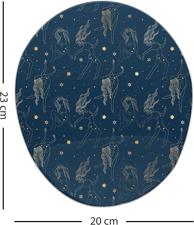 Ergonomic Mouse Pad with Wrist Rest Digital Printed Mouse Mat for Tendon Sheath Problems Non-Slip Base for Office and Home Size: 20 x 23 cm