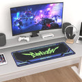 Mouse pad - Inspired by NERV &amp Evangelion Sci-Fi Aesthetic Large 35.4x15.7 Anime-Themed Gaming Desk Mat