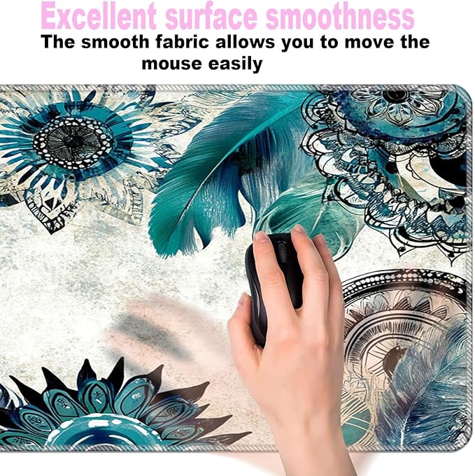 Keyboard Wrist Rest SetMemory Foam Wrist Support Mouse Pad31.5x11.8 Desk Mat for Comfortable Typing &amp Pain ReliefNon-Slip Base for Office &amp Home Use - Abstract Flower