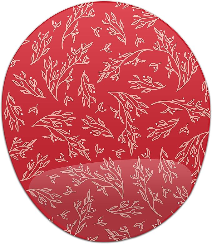 Ergonomic Mouse Pad with Wrist Rest Digital Printed Mouse Mat for Tendon Sheath Problems Non-Slip Base for Office and Home Size: 20 x 23 cm