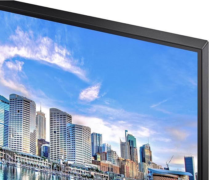 SAMSUNG FT45 Series 24-Inch FHD 1080p Computer Monitor 75Hz IPS Panel HDMI DisplayPort USB Hub Height Adjustable Stand 3 Yr WRNTY (LF24T454FQNXGO)Black
