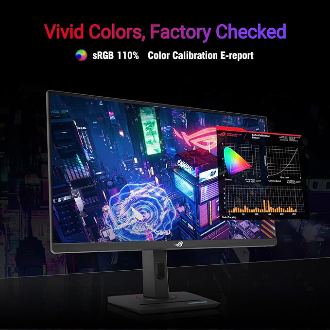 ASUS ROG Strix 24.5” USB-C HDR400 Gaming Monitor (XG259CMS)–Full HD 1080p 310Hz 1ms Fast IPS 110% SRGB Extreme Low Motion Blur Sync G-SYNC Compatible DisplayWidget Tripod Socket 3yr Warranty