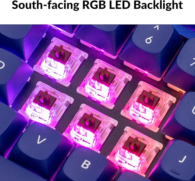 Keychron Q3 QMK/VIA Wired Custom Mechanical Keyboard Full Aluminum Tenkeyless Layout Programmable Macro with Hot-swappable Gateron G Pro Brown Switch Compatible with Mac Windows Linux (Blue)